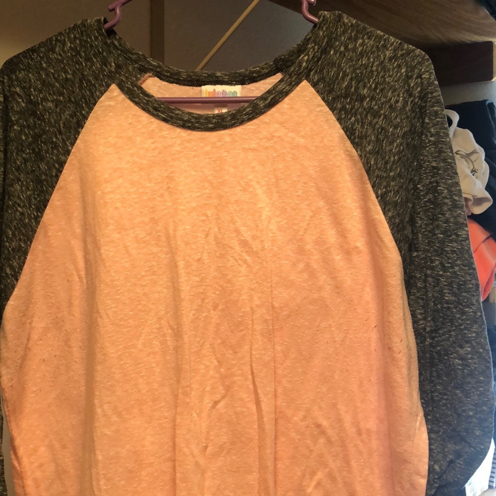 Lularoe Randy Peachy and gray color